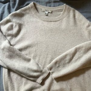 100% cashmere oatmeal sweater